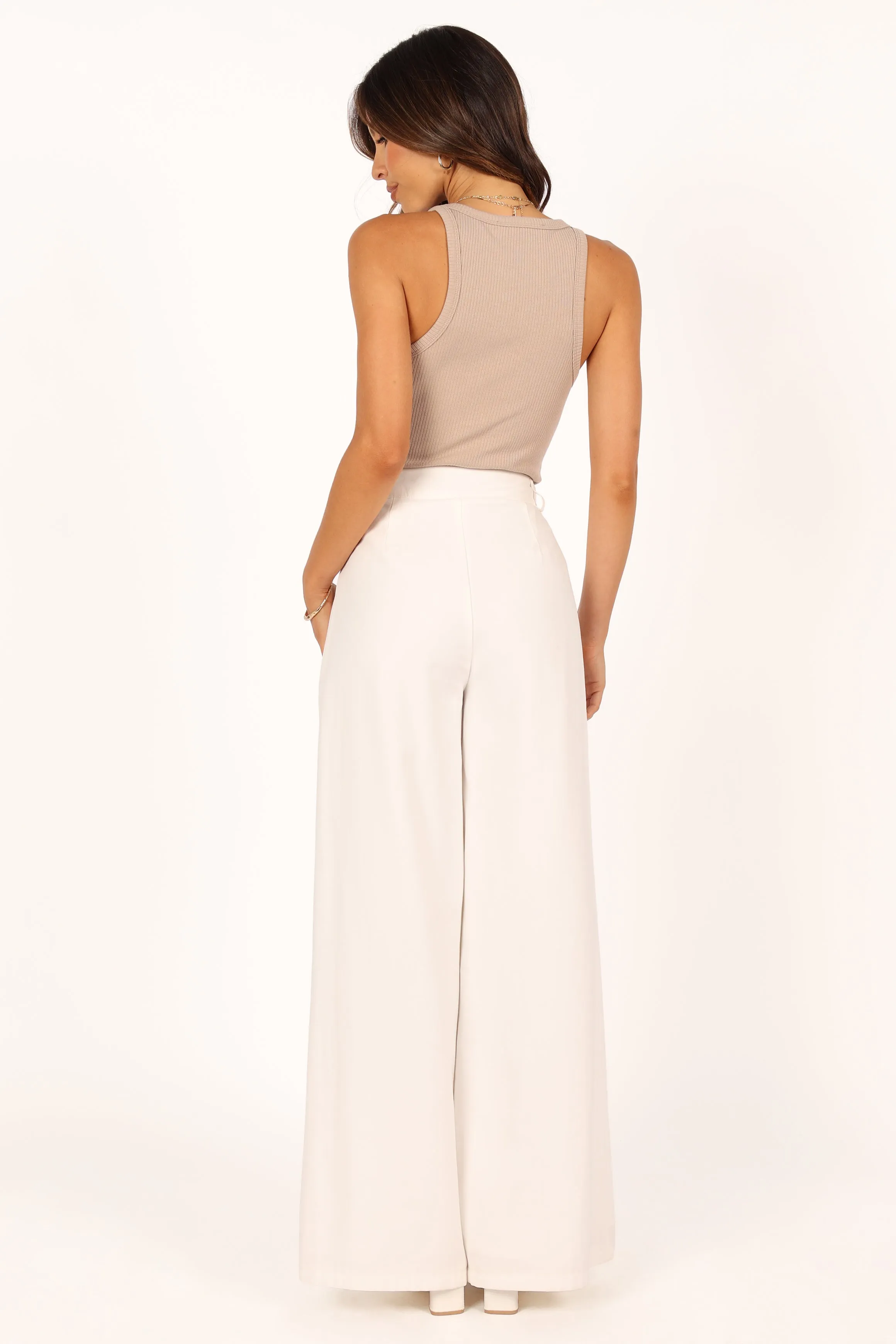 Alexa Pant - White