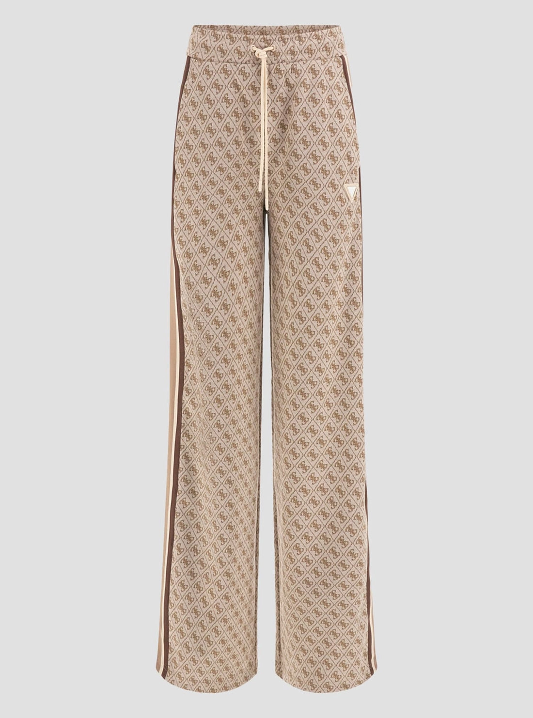 Beige Logo Jean Long Pants