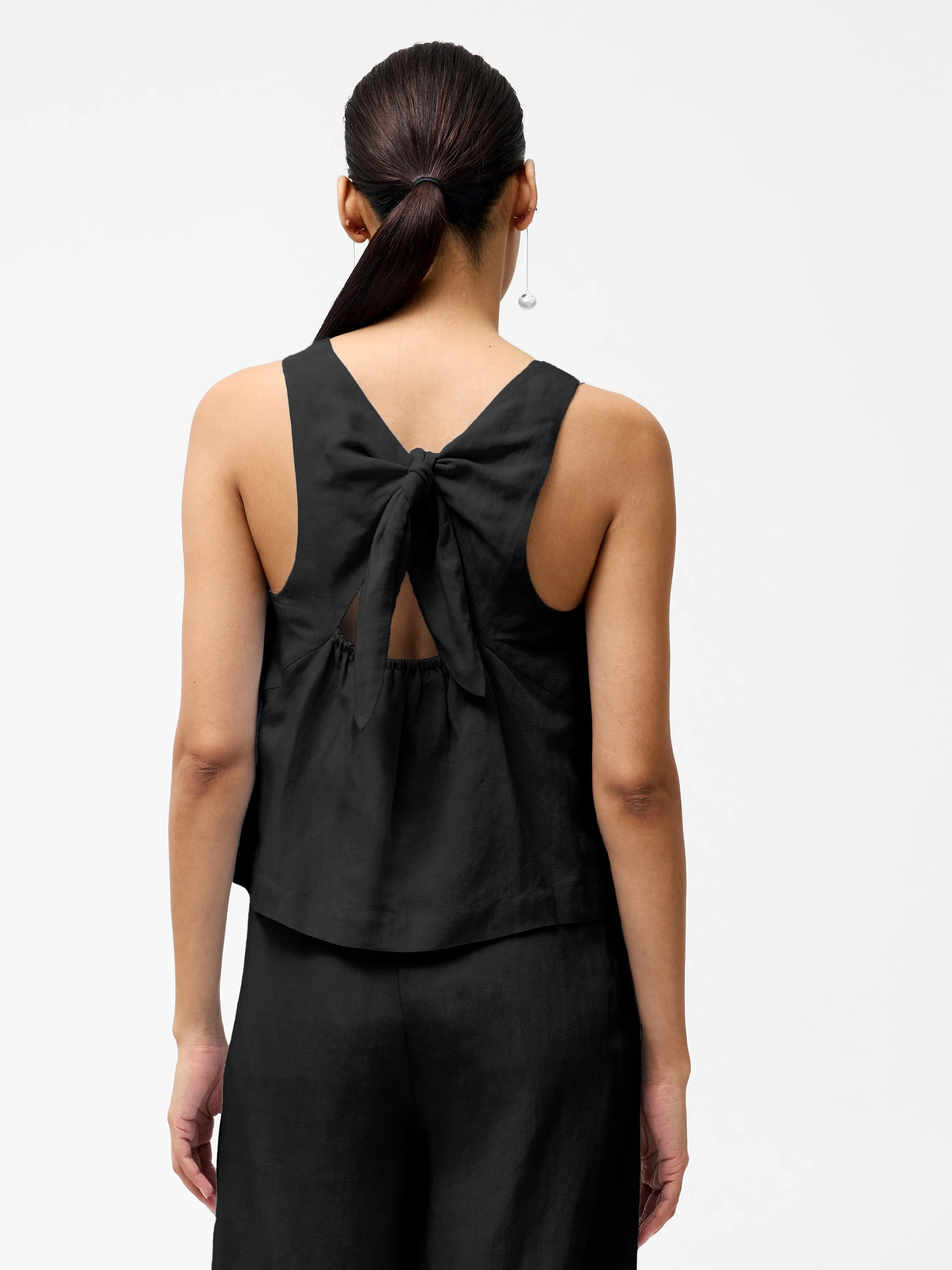 Birdie Linen Swing Top