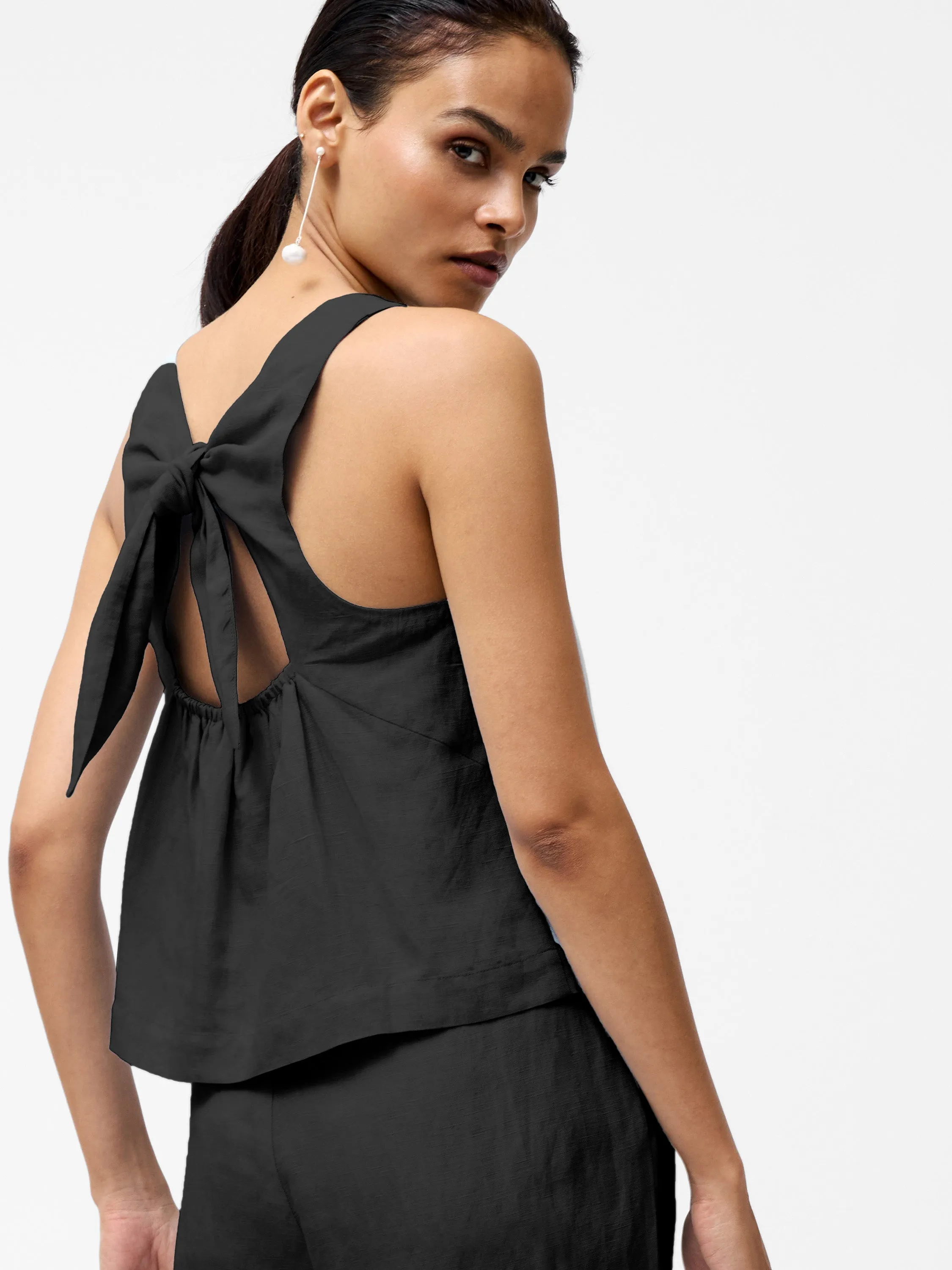 Birdie Linen Swing Top