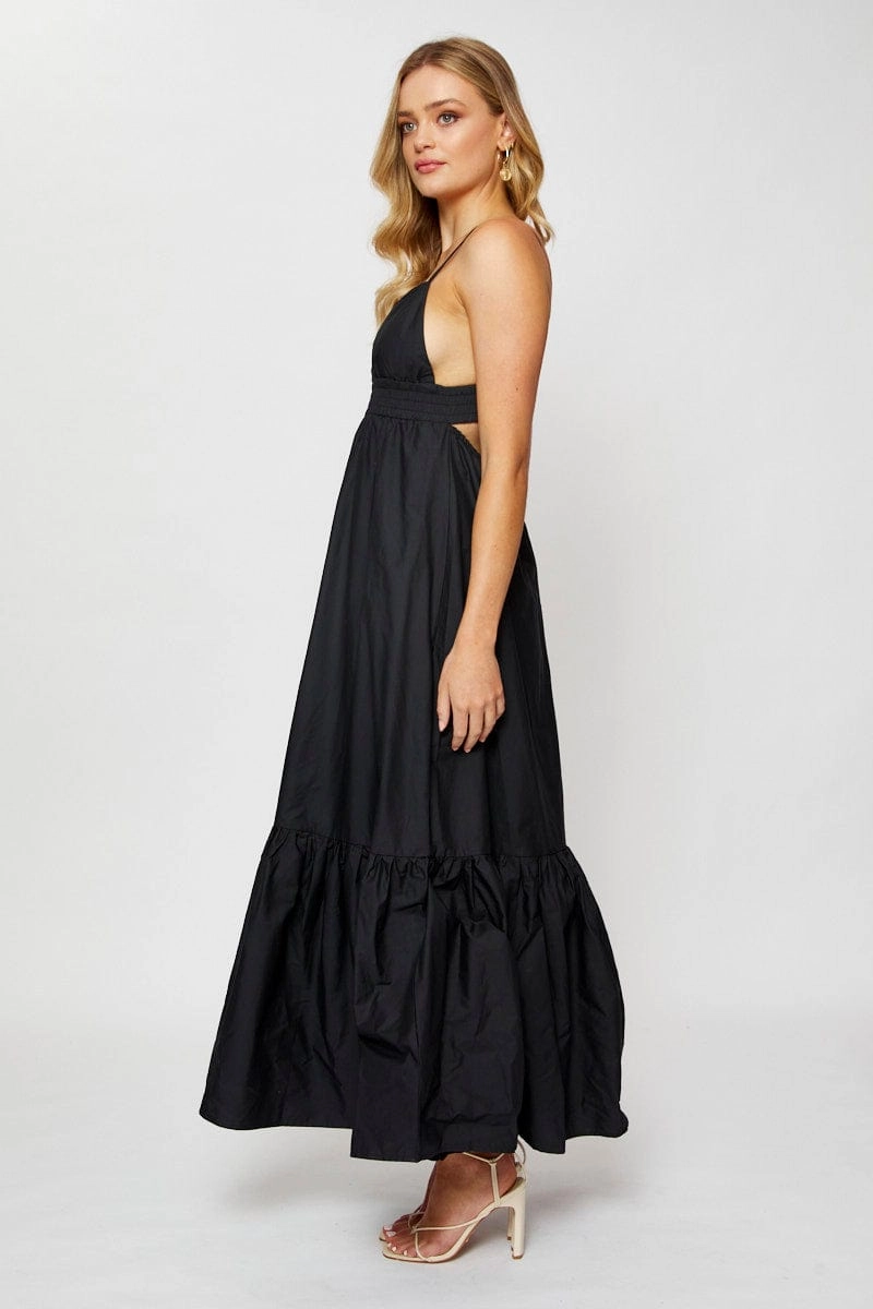 Black Maxi Dress Sleeveless Evening