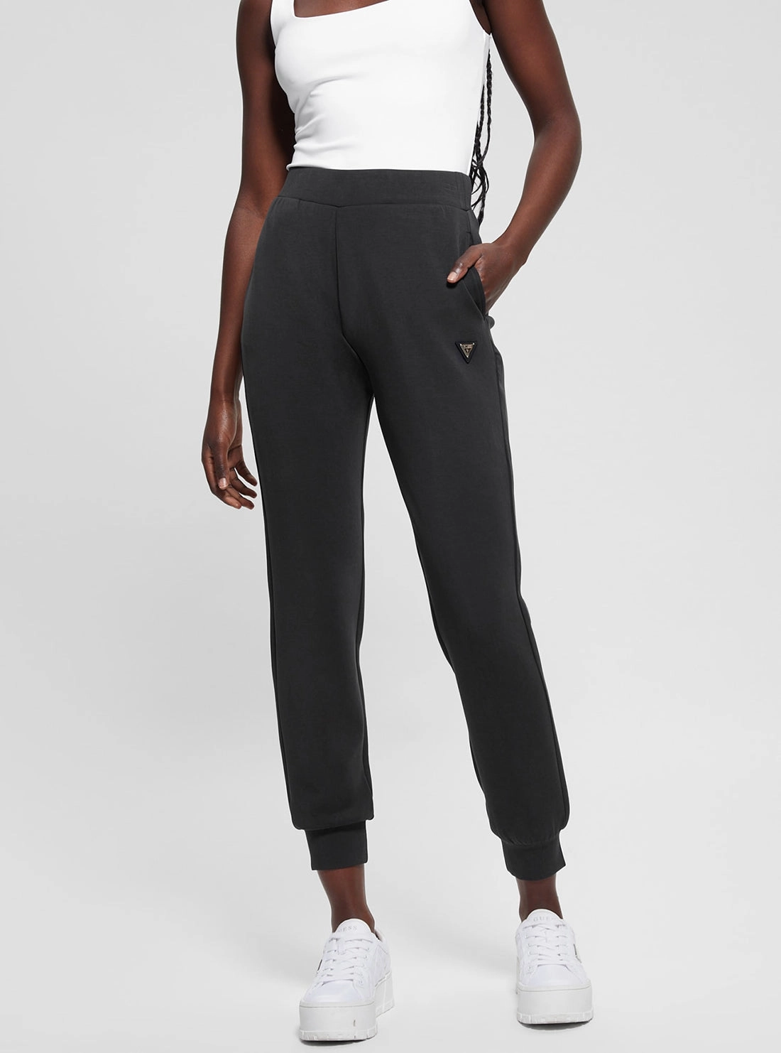 Black Olympe Long Pants