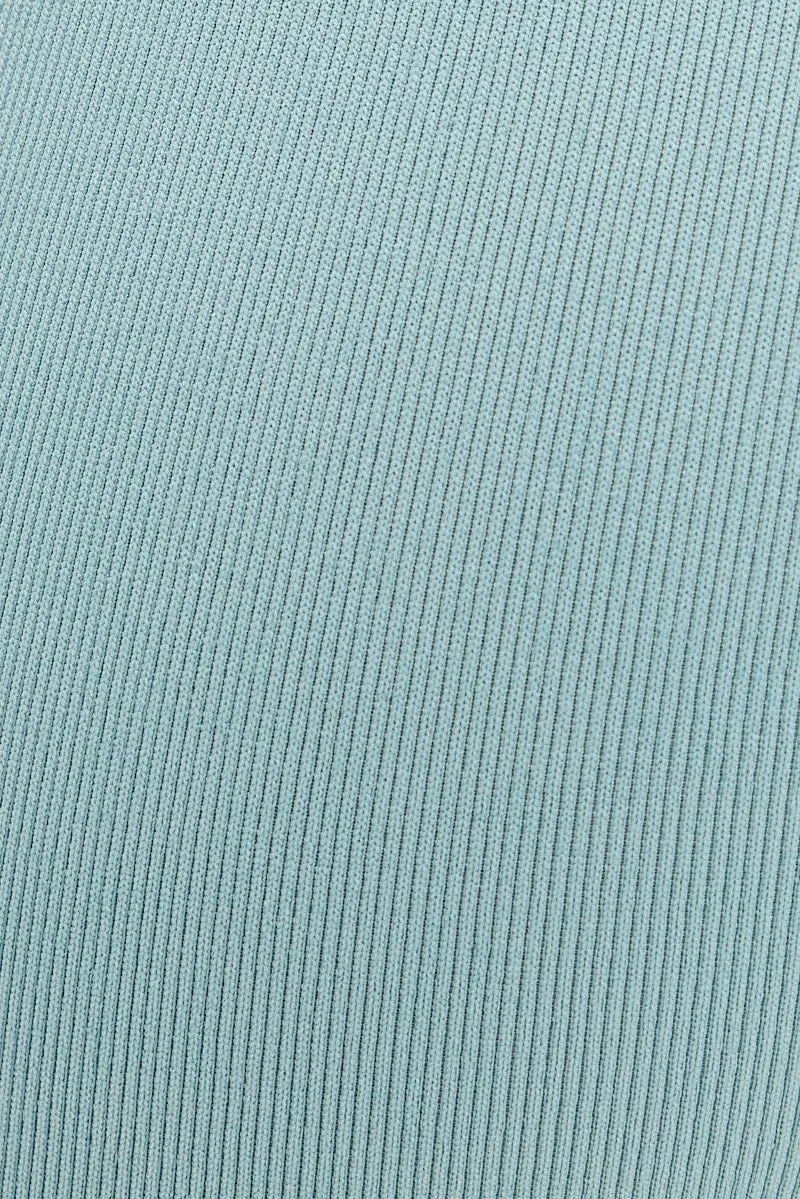 Blue Biker Shorts Activewear High Rise Seamless