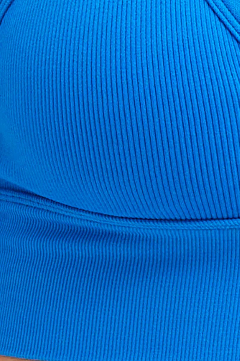 Blue Crop Top Seamless