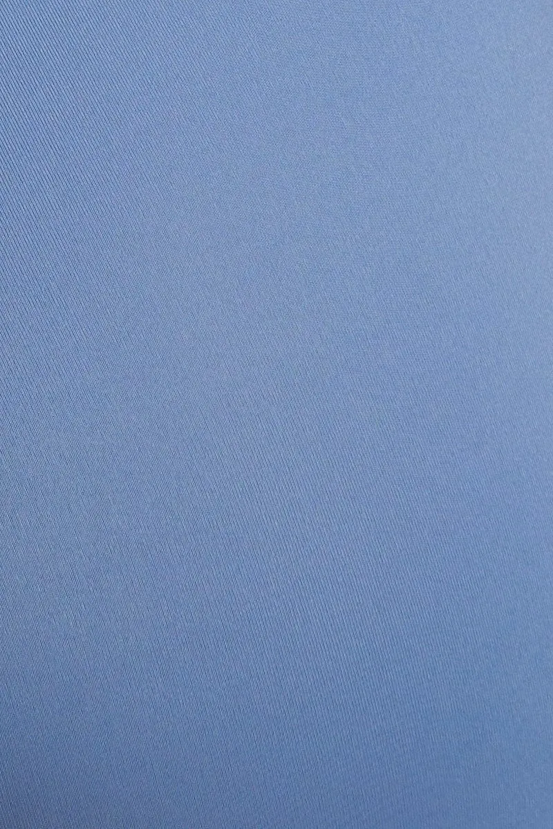 Blue Tank Top Sleeveless V Neck