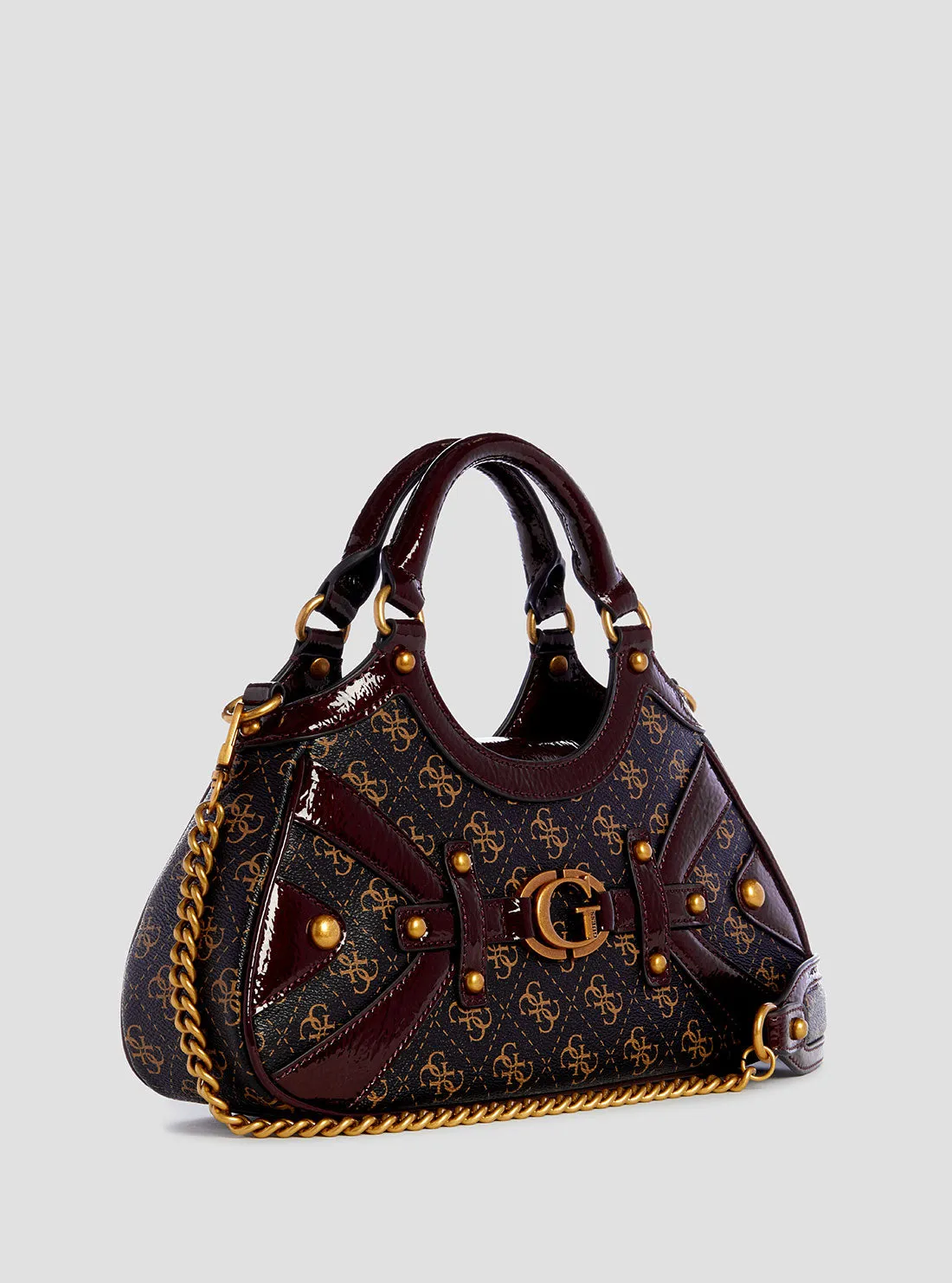 Brown Mintha Small Satchel Bag