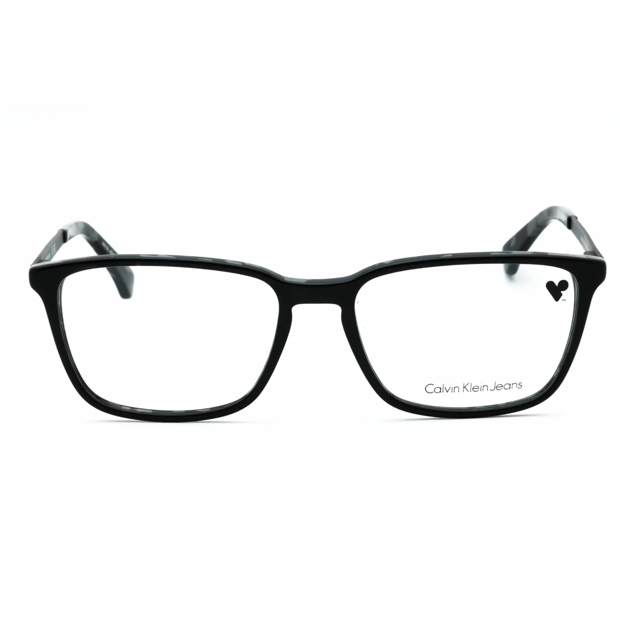 Calvin Klein Jeans Men's Eyeglasses - Black Tortoise Rectangular Frame | CKJ526 073