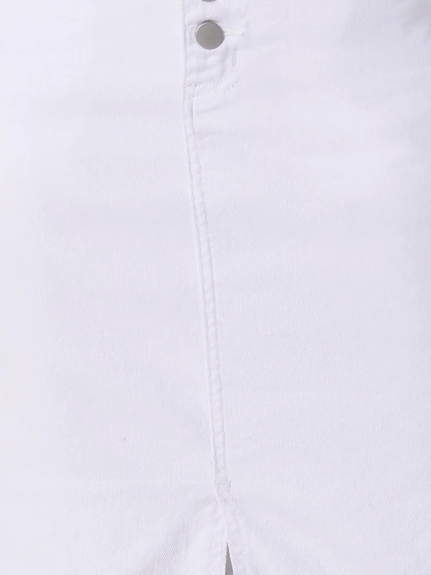 Denim Pencil Button High Waist Split Hem Casual Midi Jean Skirts