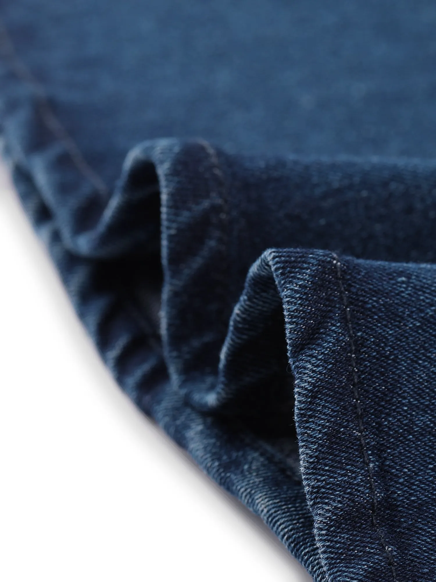 Denim Sleeveless V Neck Belted Flared Casual Jean Shirt Dress