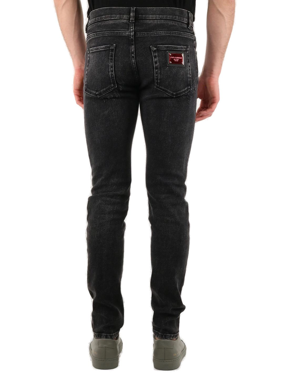 Dolce & Gabbana Distressed Slim-Fit Jeans
