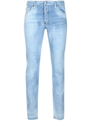 Dsquared2 Distressed Effect Slim-Fit Jeans