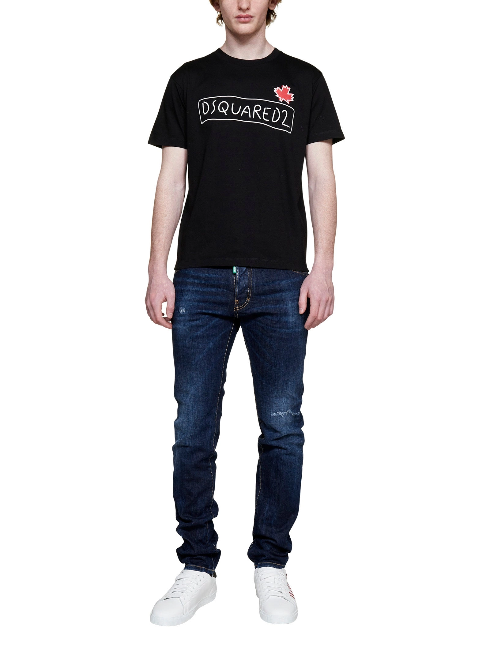 Dsquared2 Distressed Slim-Cut Jeans
