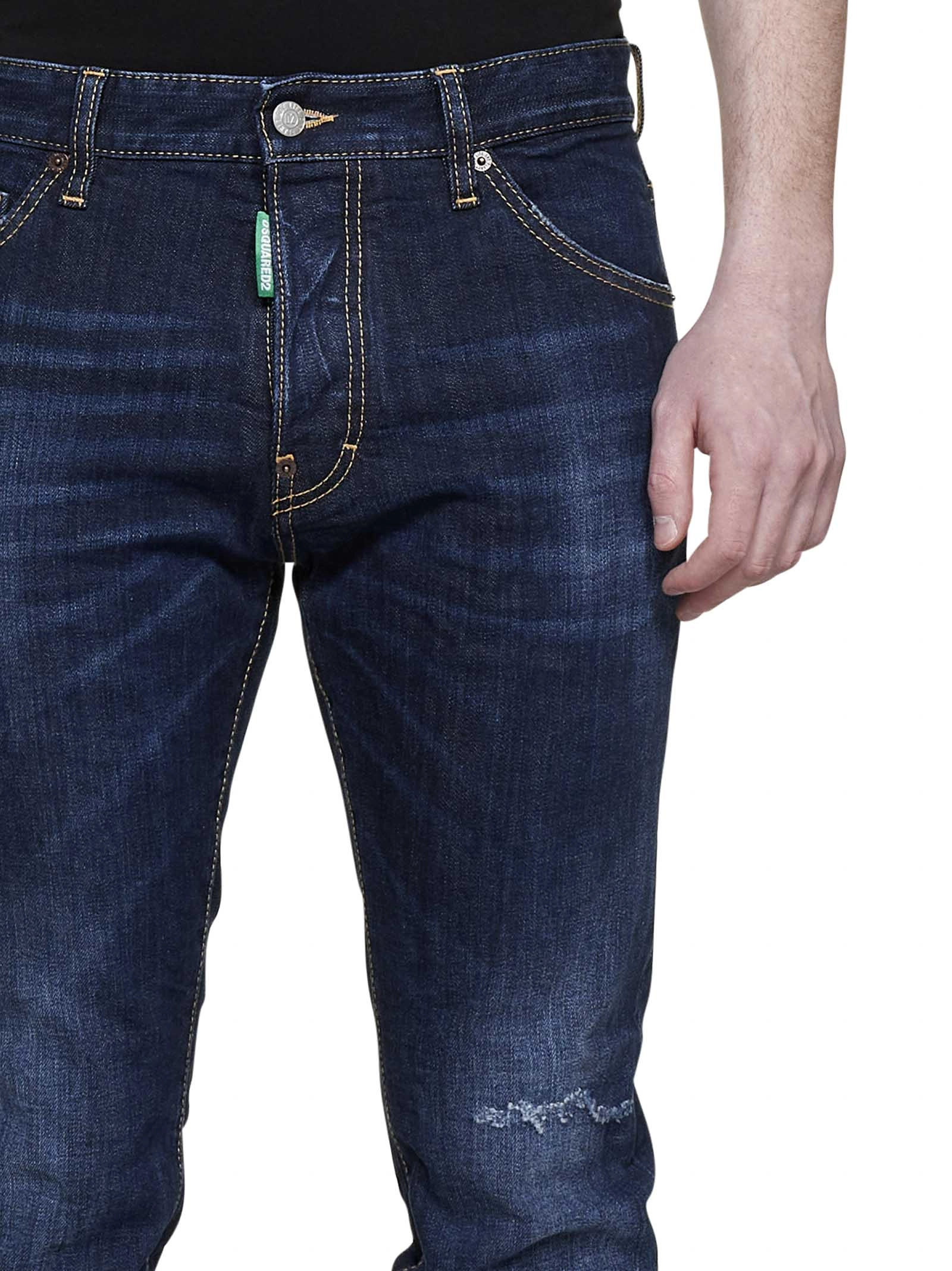 Dsquared2 Distressed Slim-Cut Jeans