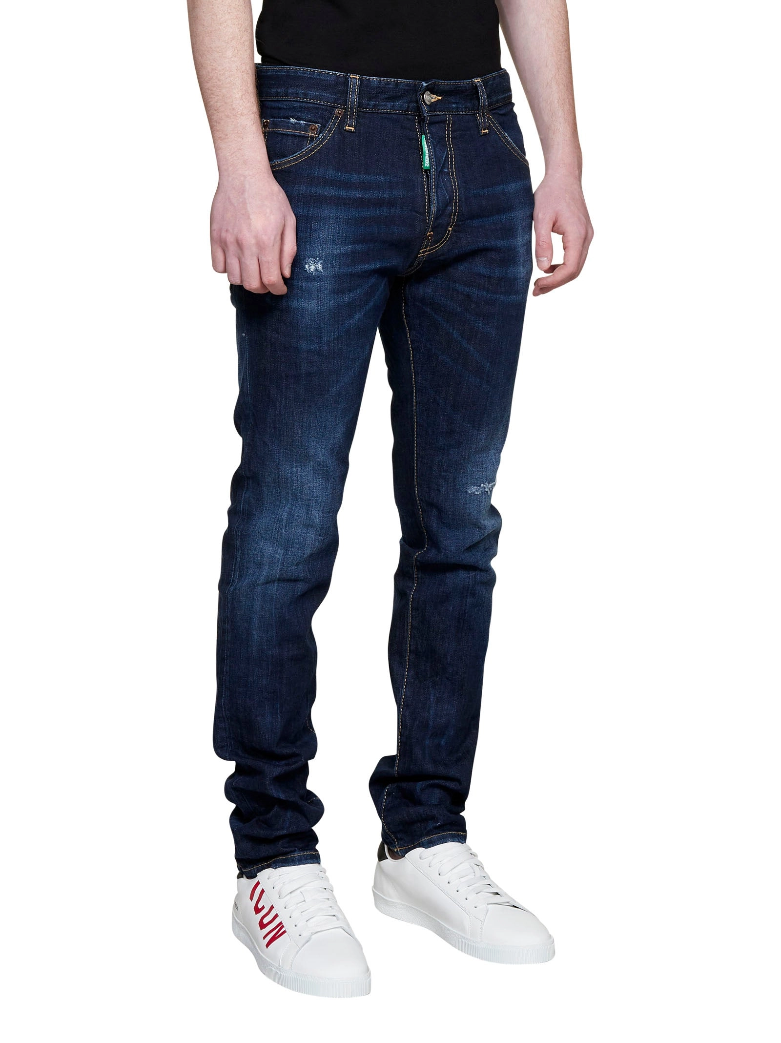 Dsquared2 Distressed Slim-Cut Jeans