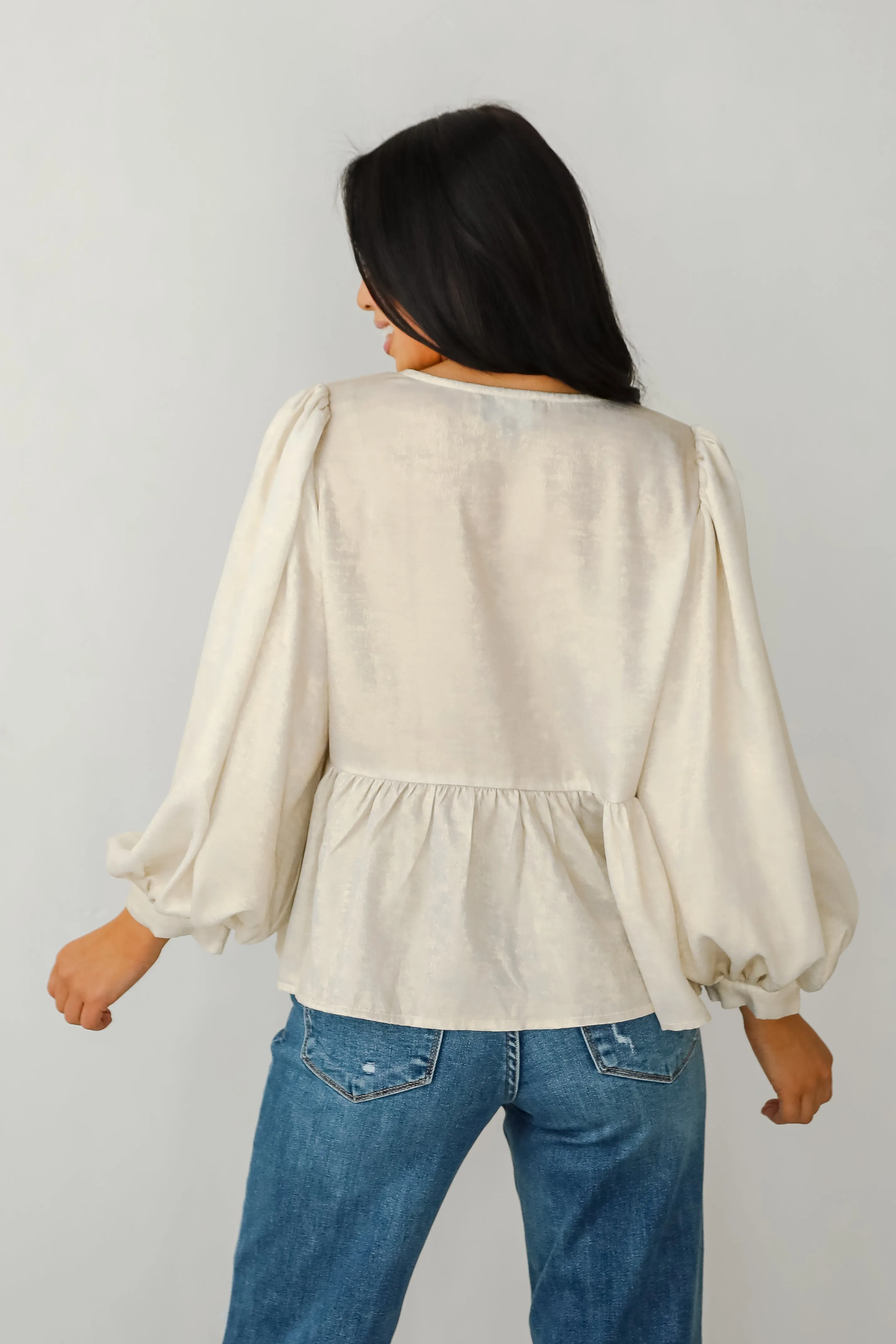 FINAL SALE - Notably Luxe Metallic Bow Blouse