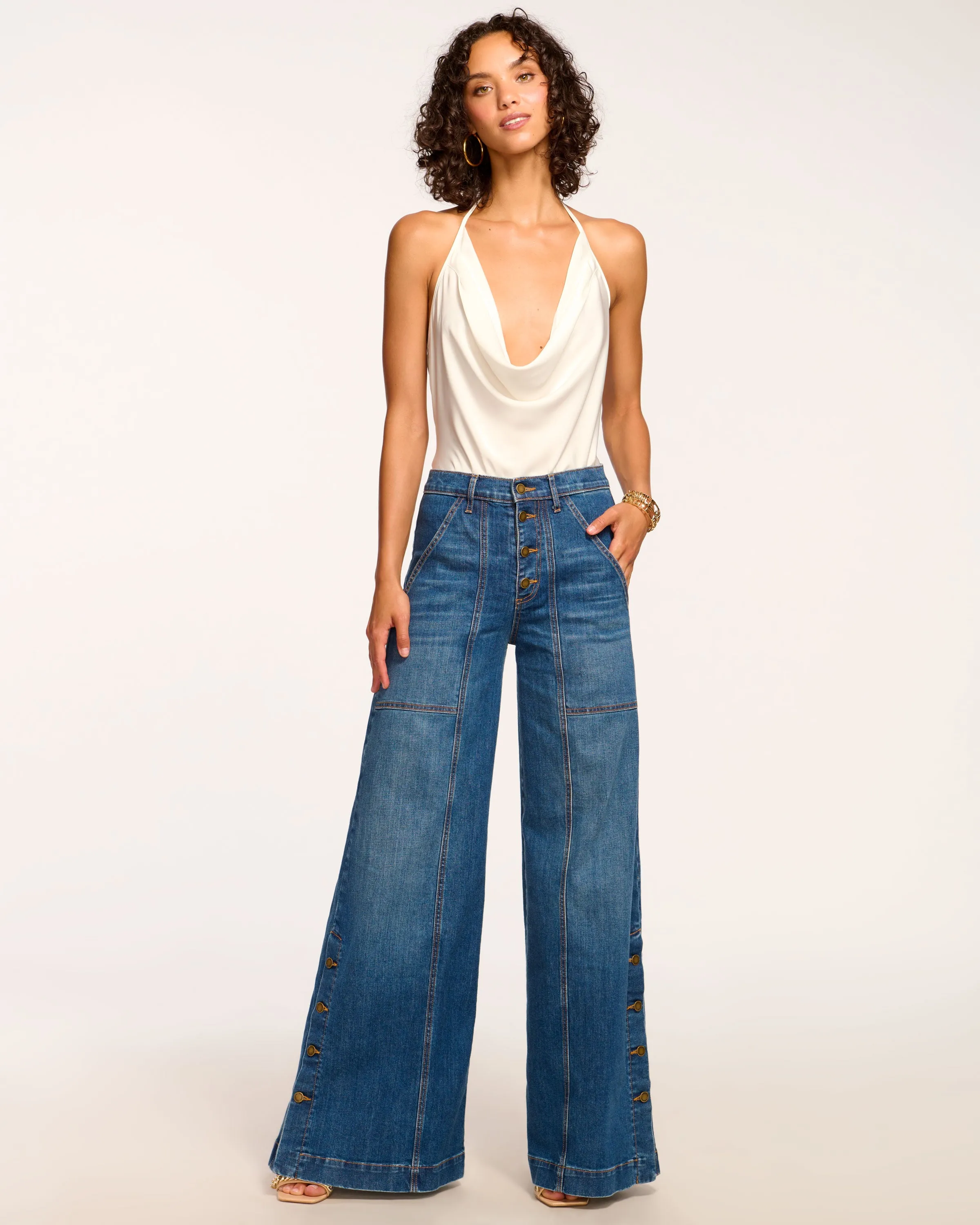 Flores High-Rise Wide Leg Jean