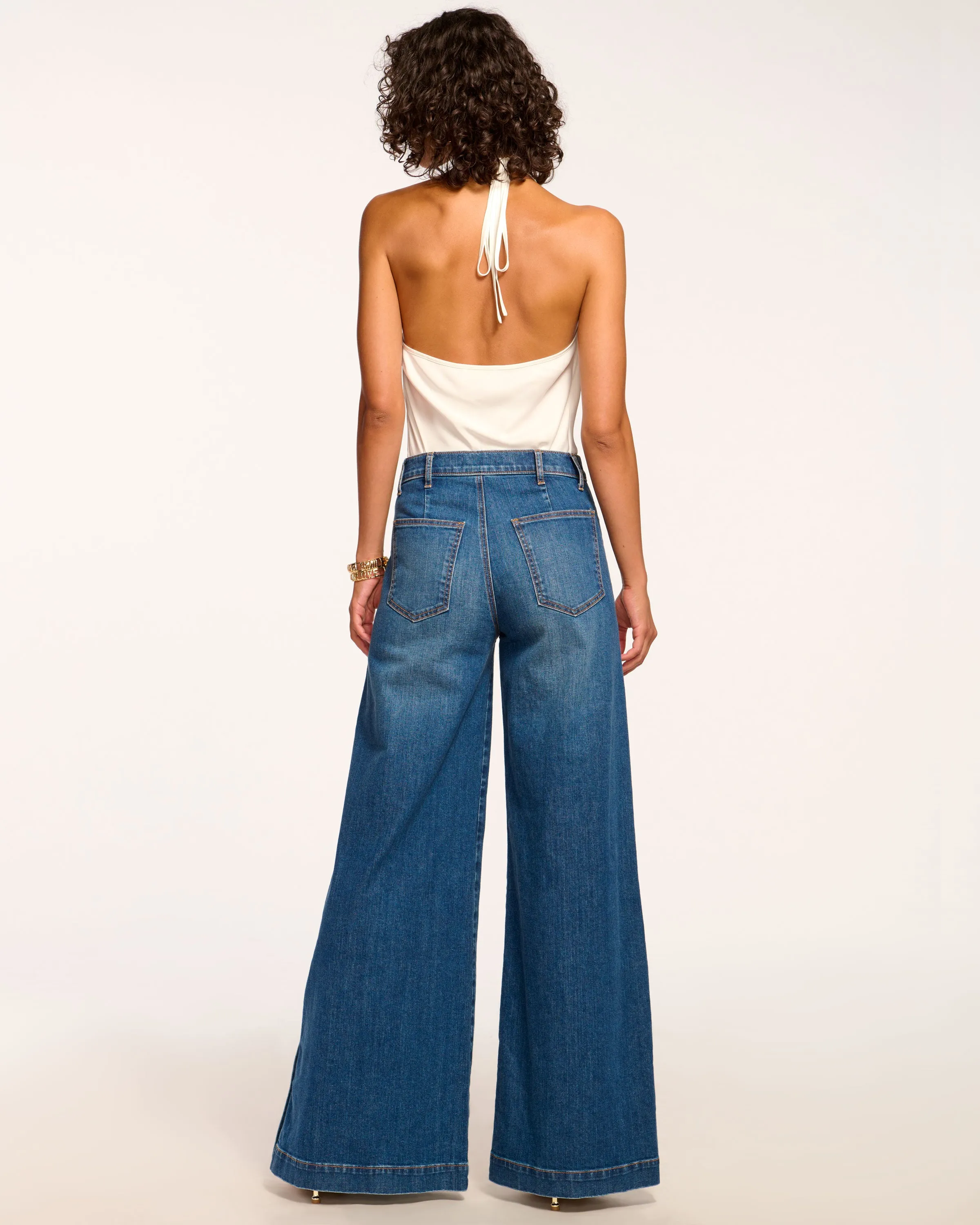 Flores High-Rise Wide Leg Jean