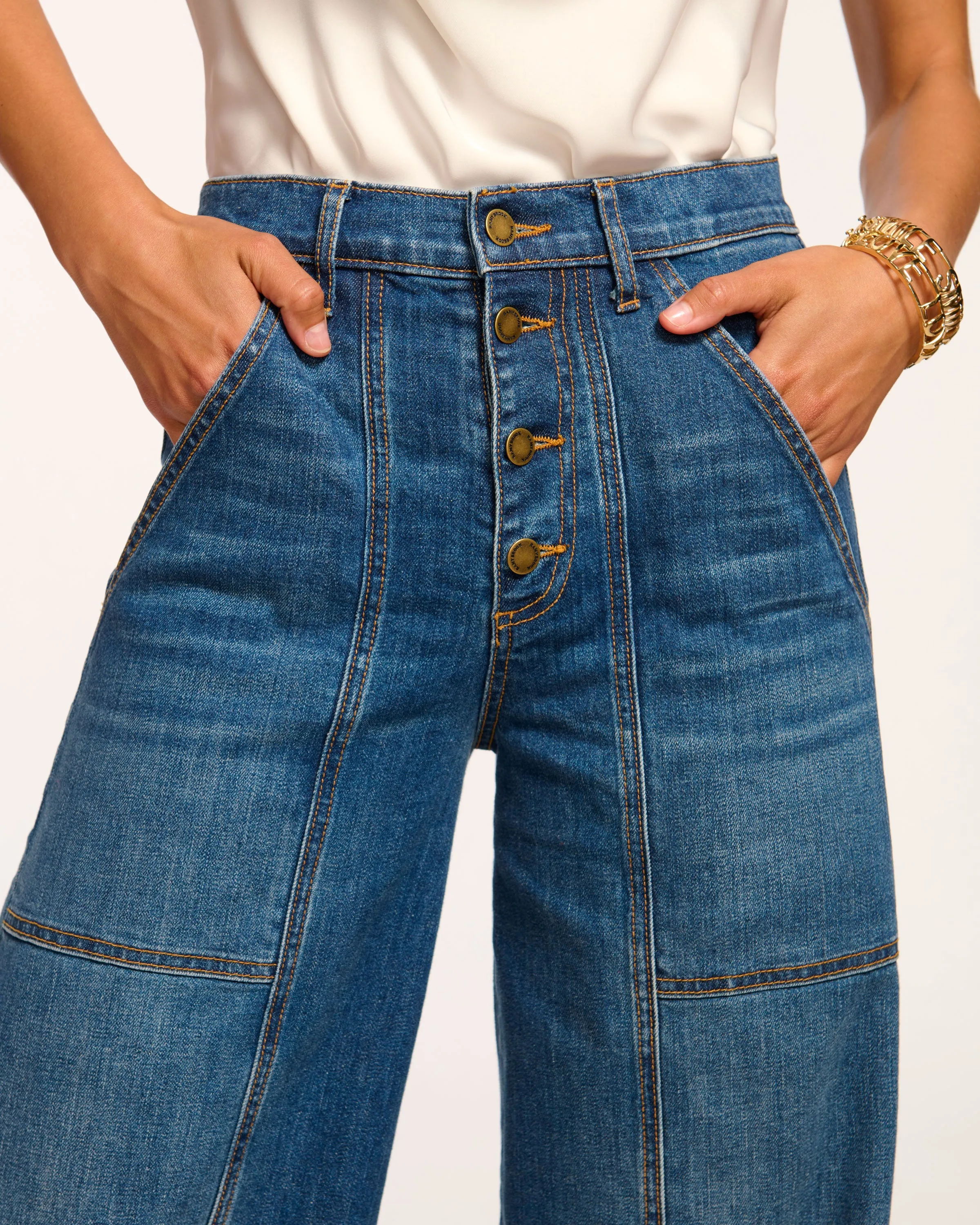Flores High-Rise Wide Leg Jean