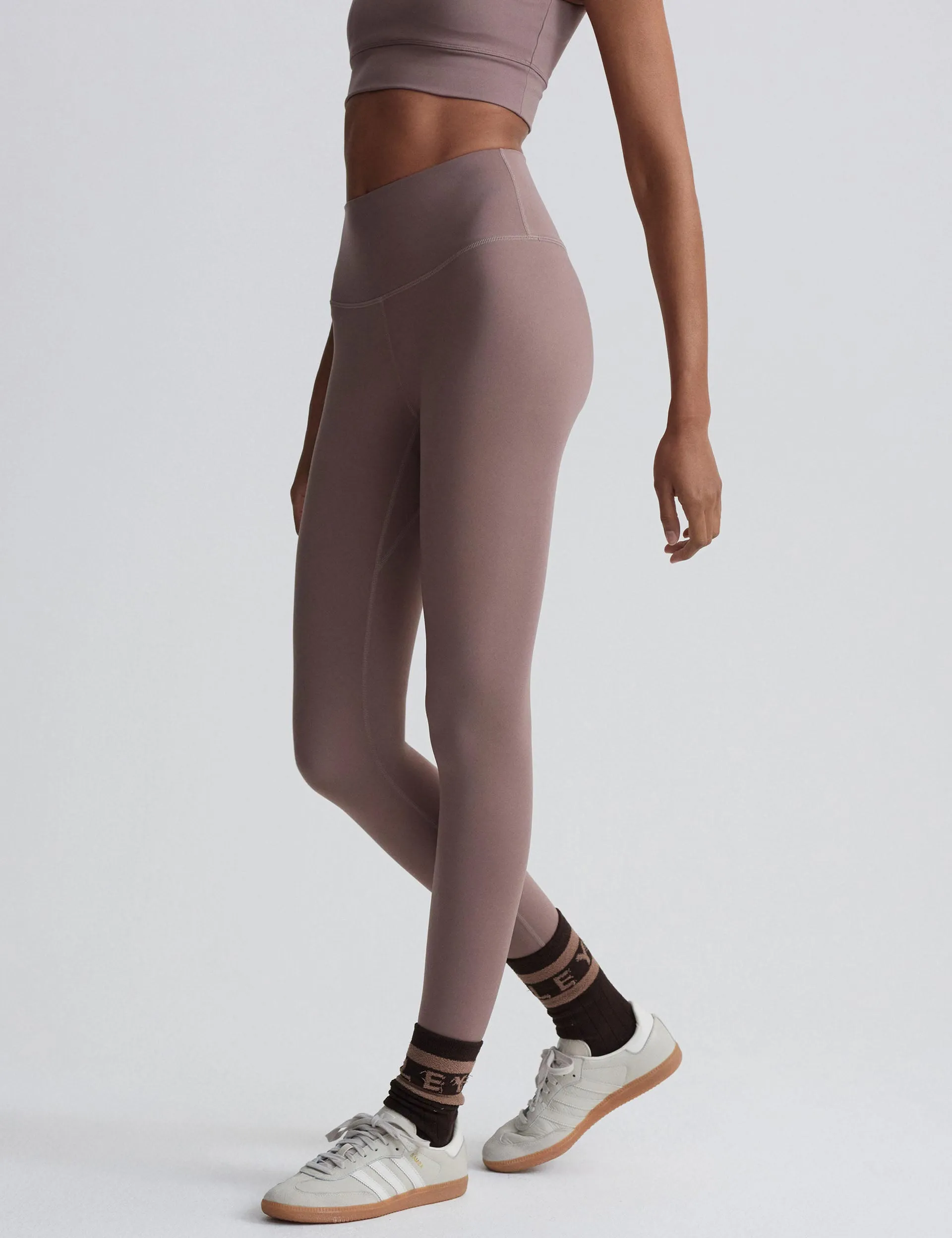 FreeSoft High Waisted Legging 25 - Deep Taupe