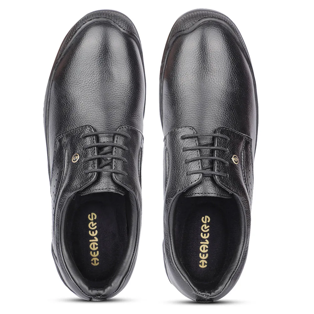 Healers Casual Black Lacing Shoes For Men B049-01 By Liberty
