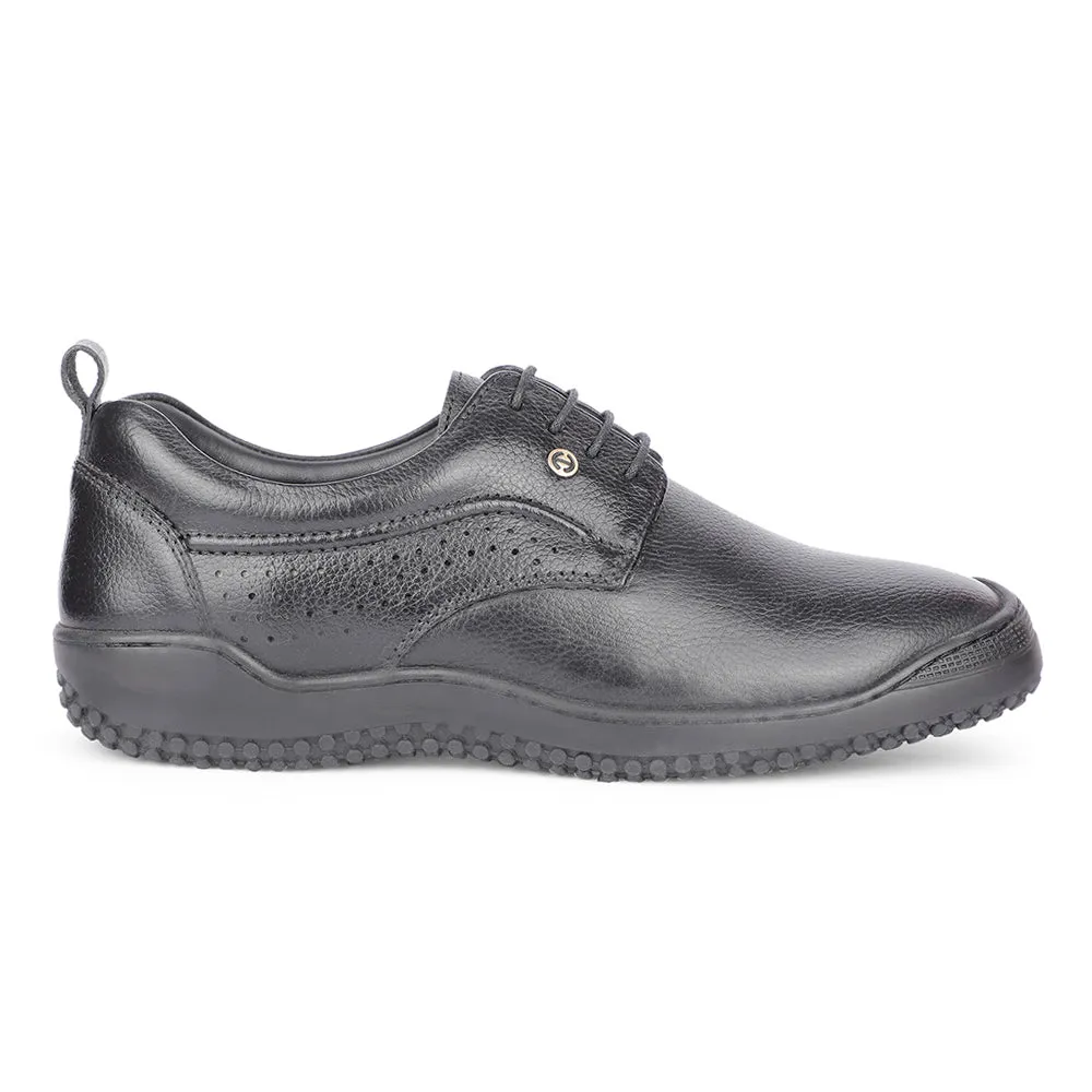 Healers Casual Black Lacing Shoes For Men B049-01 By Liberty