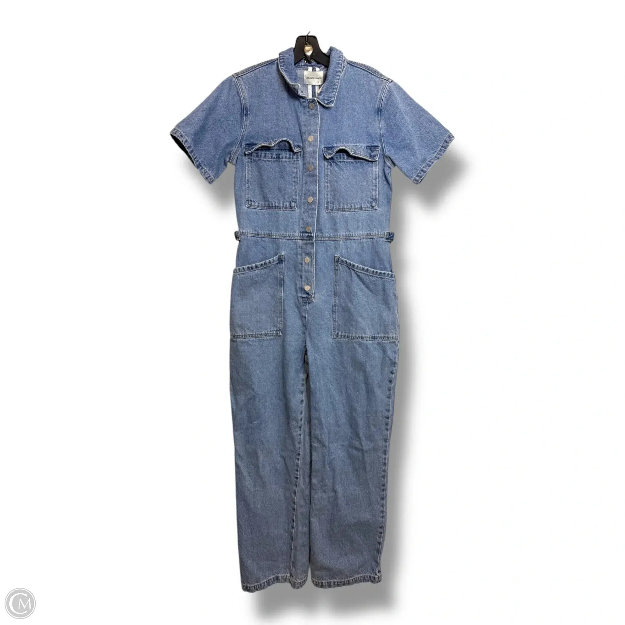Jumpsuit By ABRAND JEANS  In Blue Denim, Size: 10
