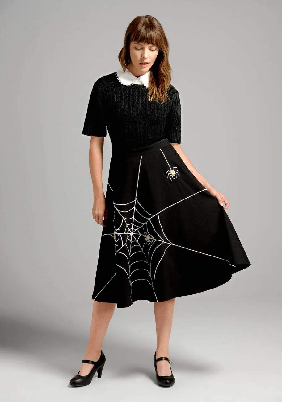 Just This Sway A-Line Skirt: Spooky Edition!