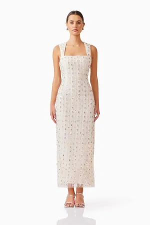Kristina Maxi Dress in White