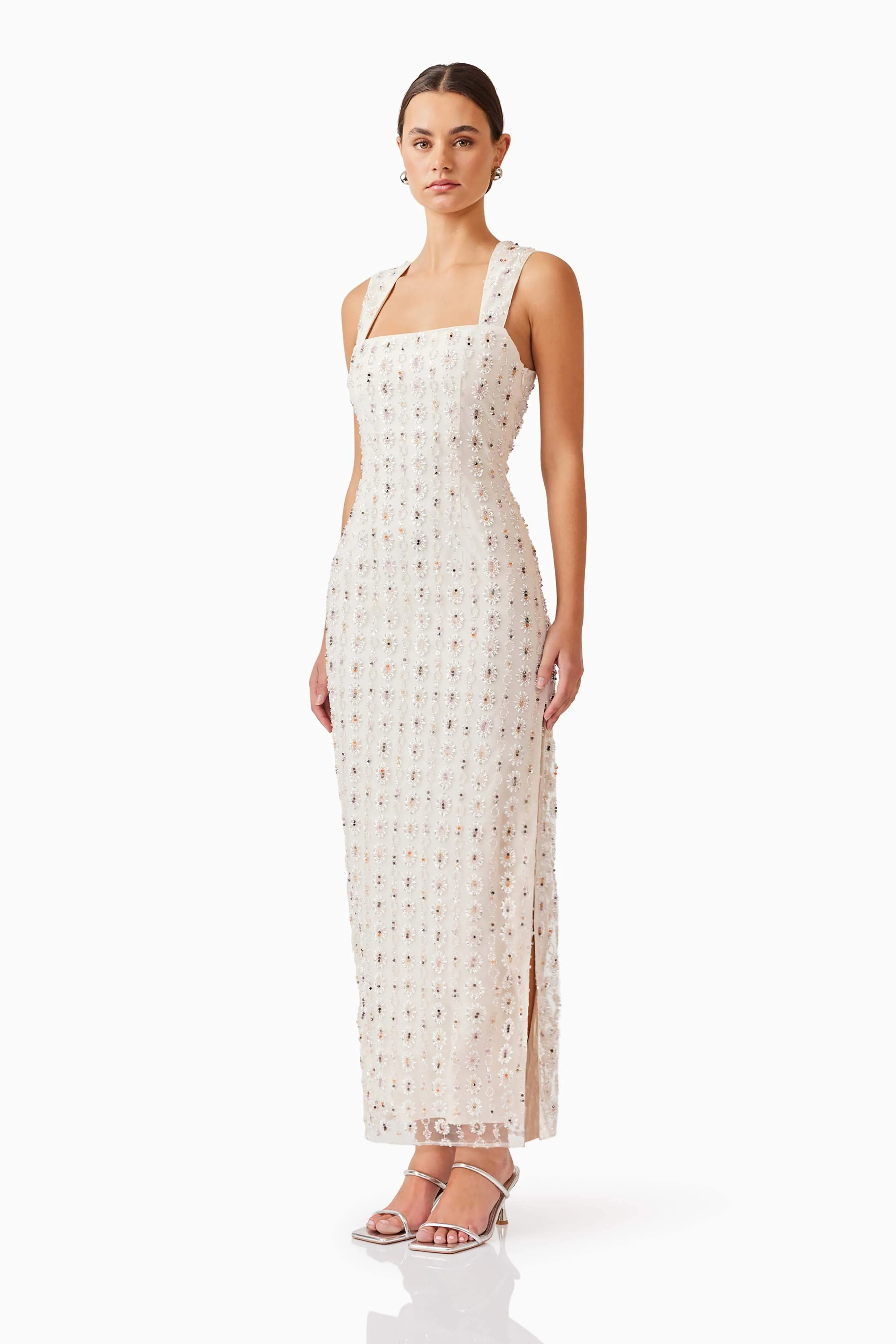 Kristina Maxi Dress in White