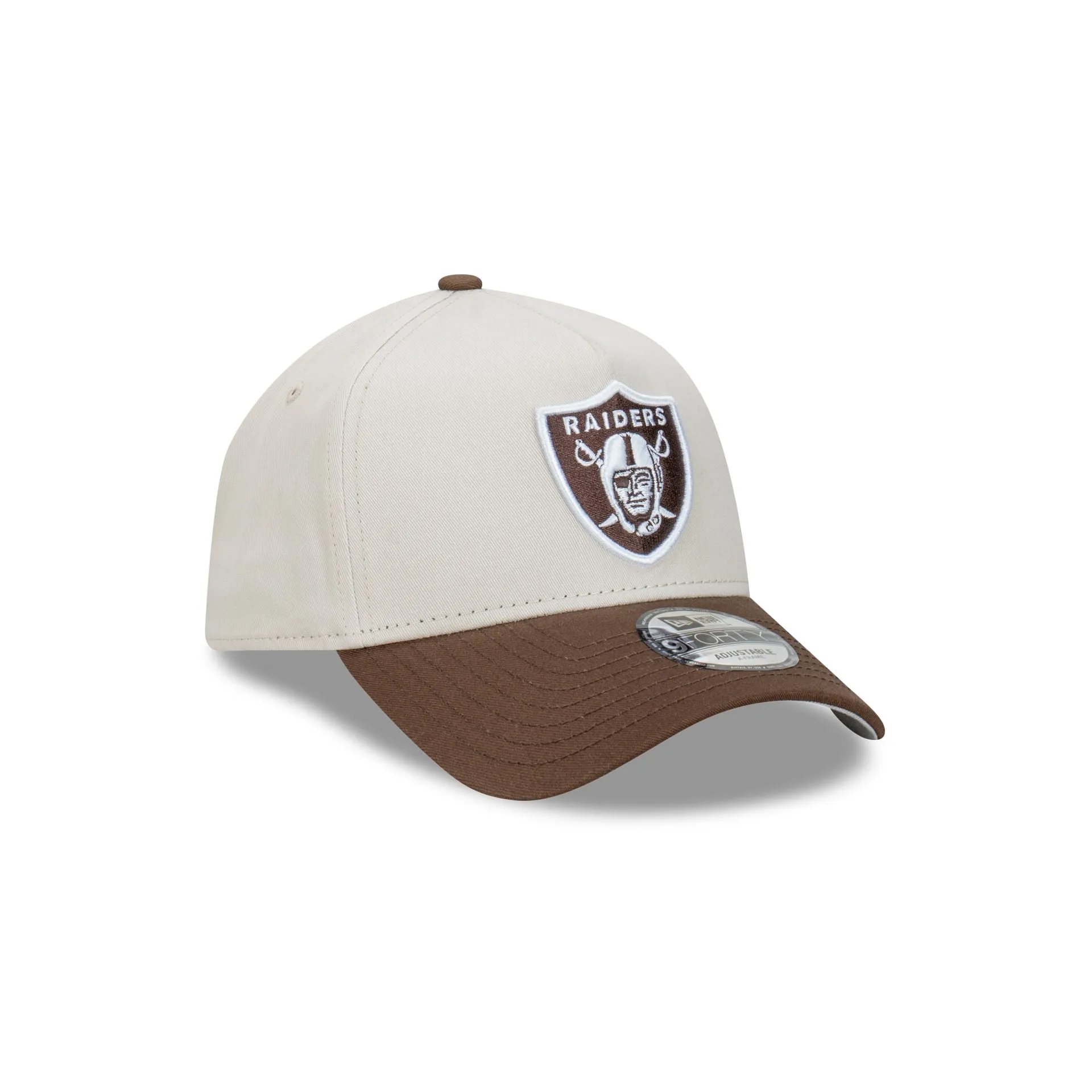 Las Vegas Raiders Vintage Stone Walnut 9FORTY A-Frame Snapback