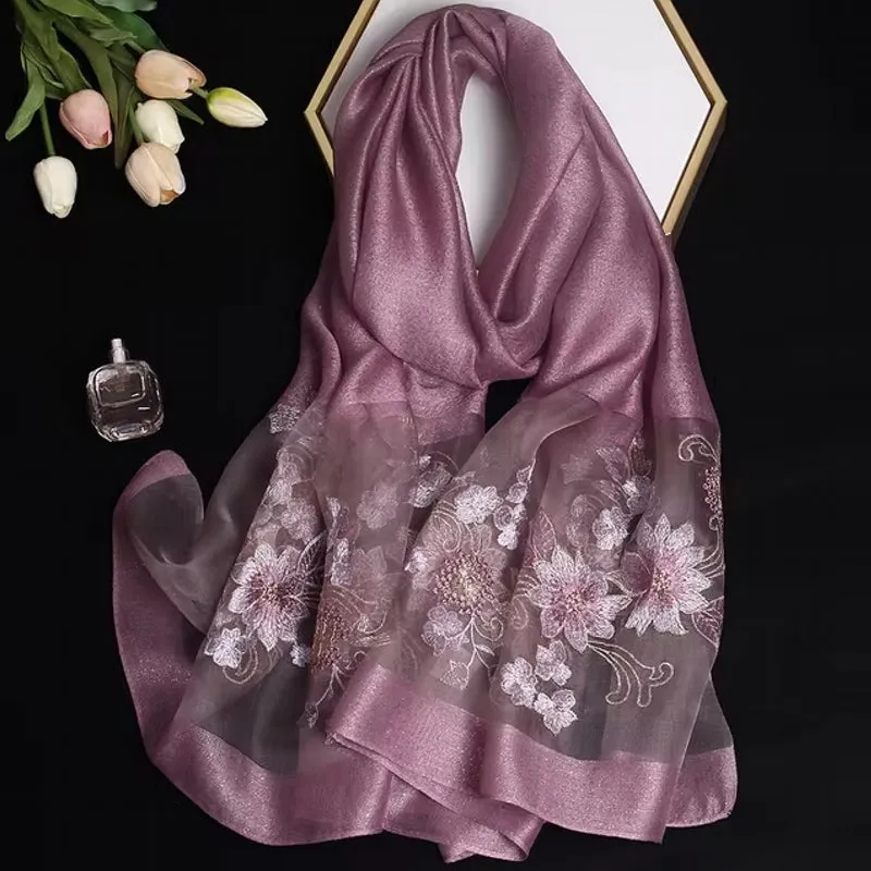 Luxury Silk Shawl Scarf for Women