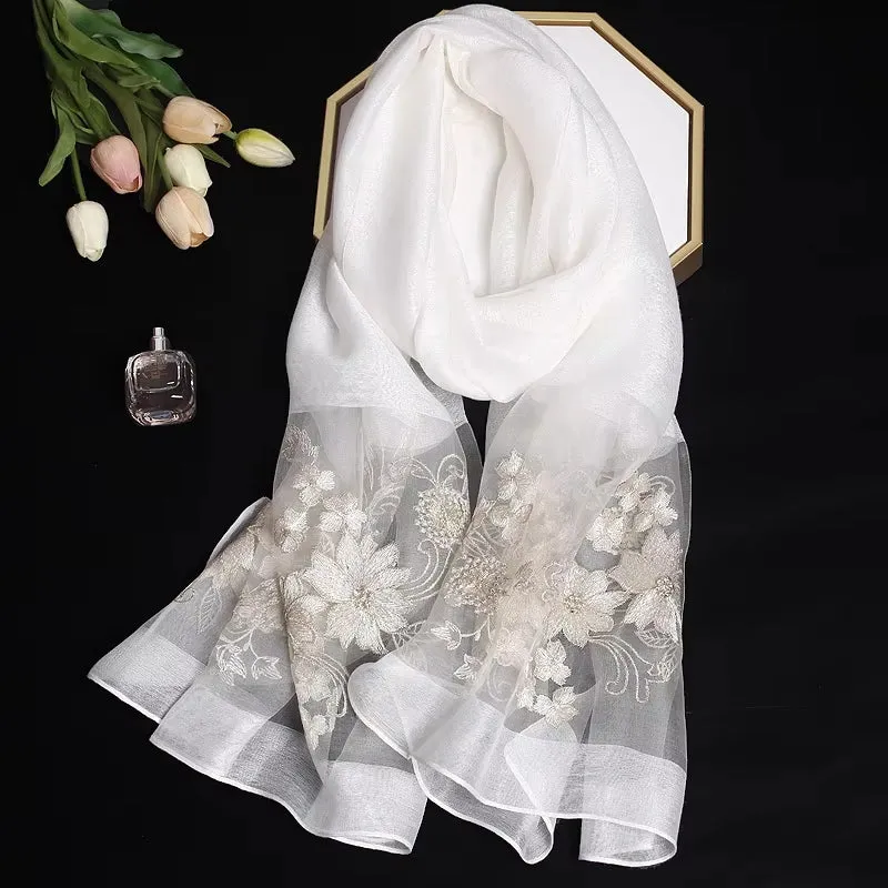 Luxury Silk Shawl Scarf for Women
