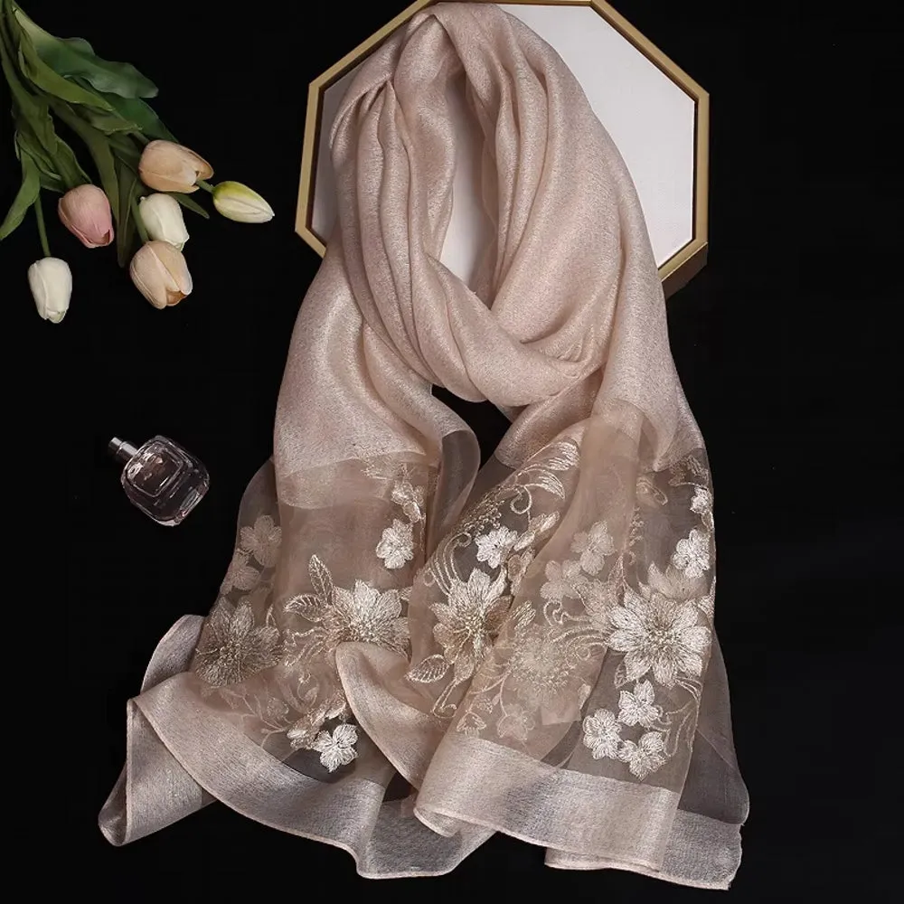 Luxury Silk Shawl Scarf for Women