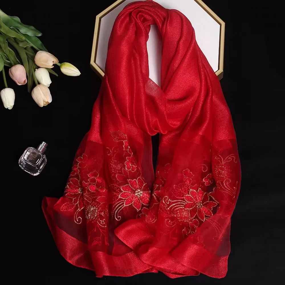 Luxury Silk Shawl Scarf for Women