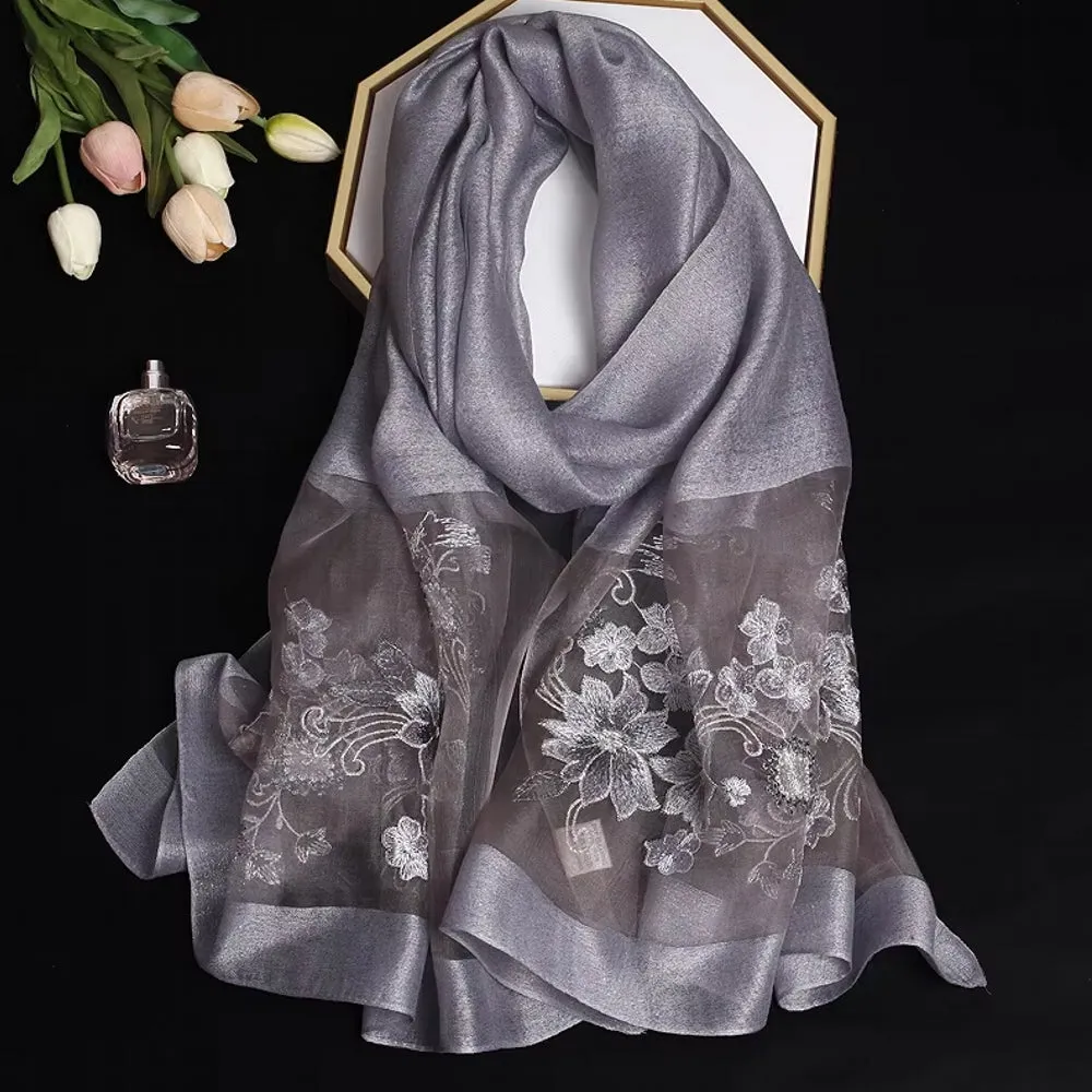 Luxury Silk Shawl Scarf for Women