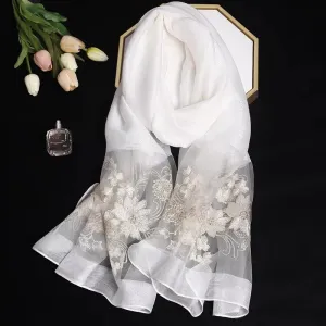 Luxury Silk Shawl Scarf for Women