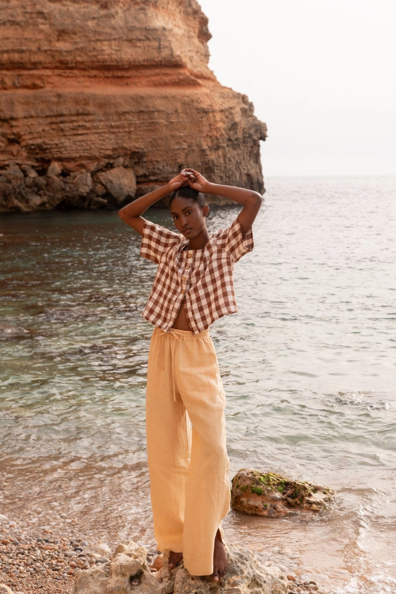 Maeve Women's Linen Button Top | Multiple Colours