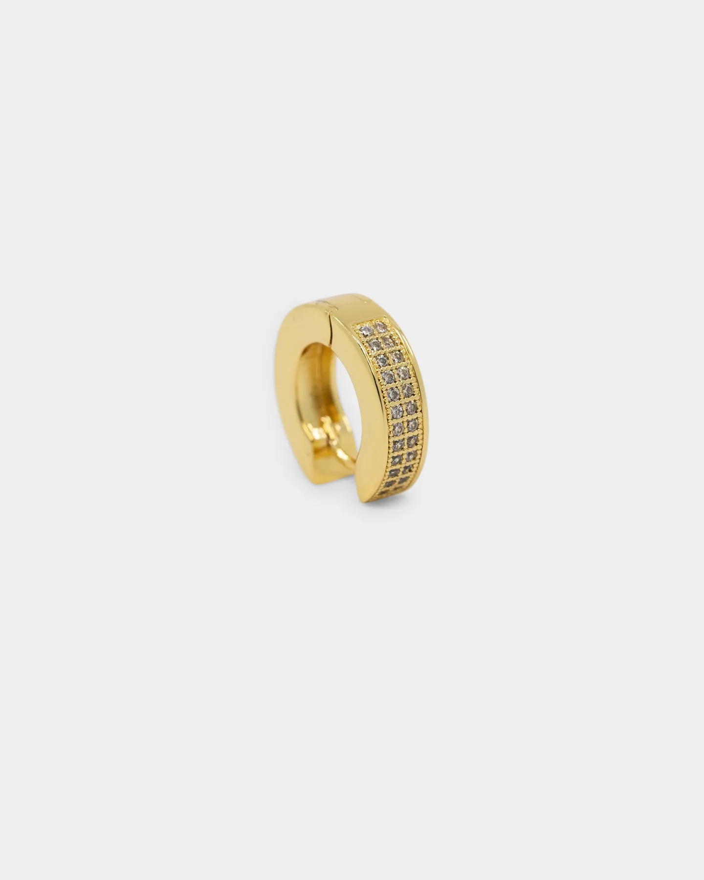 NXS Chilli Hoop Earring Iced Gold