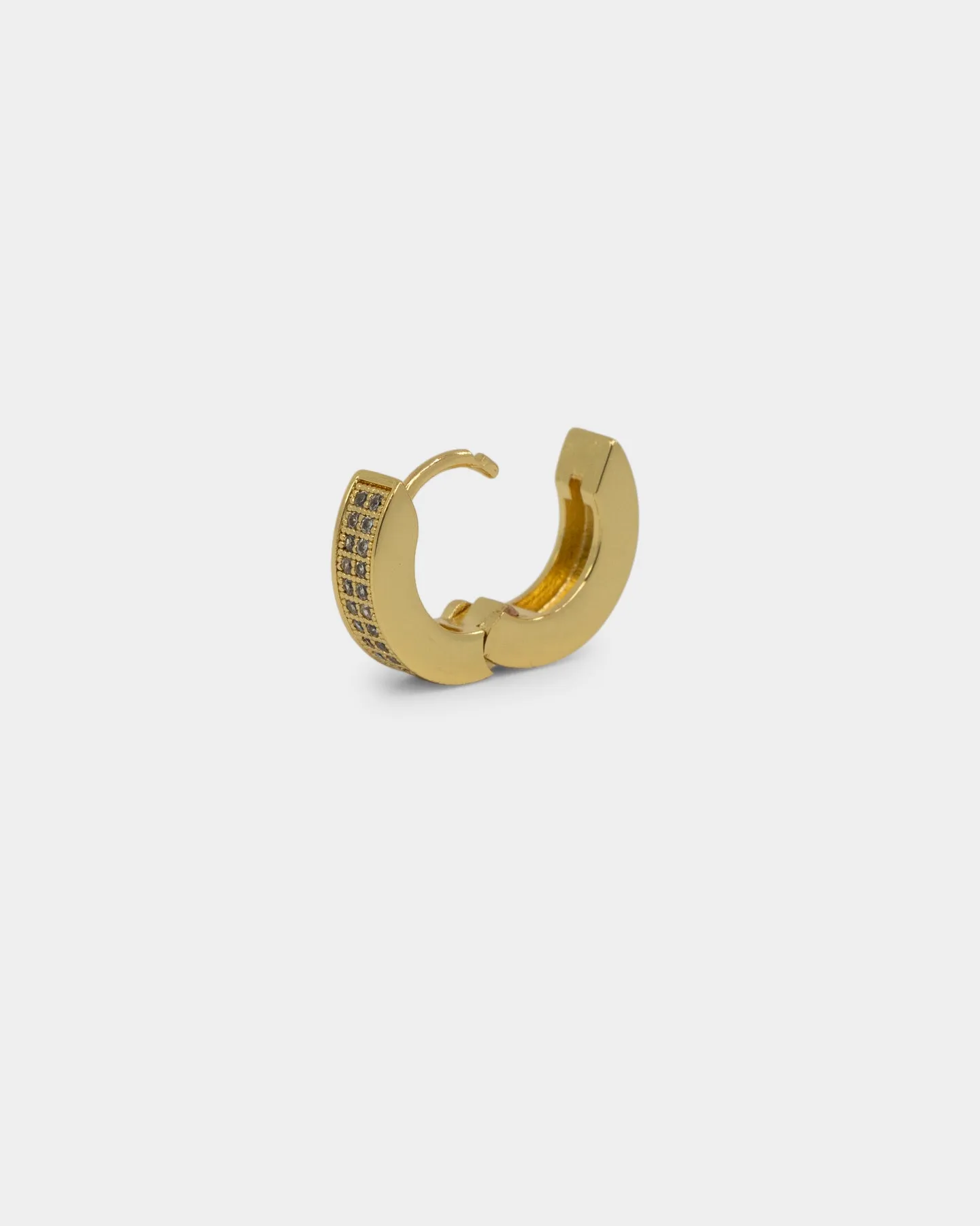 NXS Chilli Hoop Earring Iced Gold
