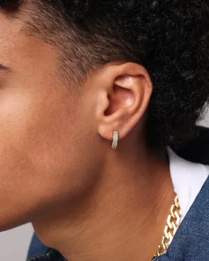 NXS Chilli Hoop Earring Iced Gold
