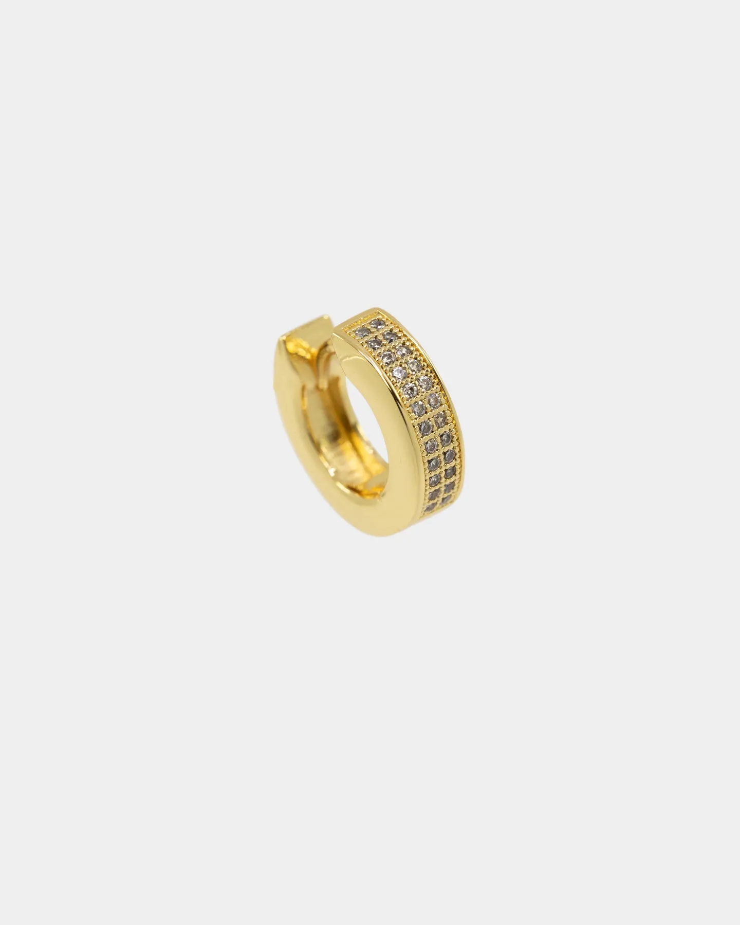 NXS Chilli Hoop Earring Iced Gold