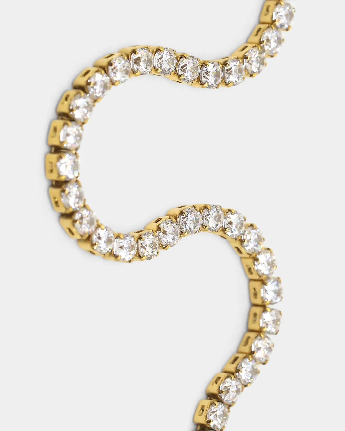NXS Crusaders Tennis Necklace Iced Gold