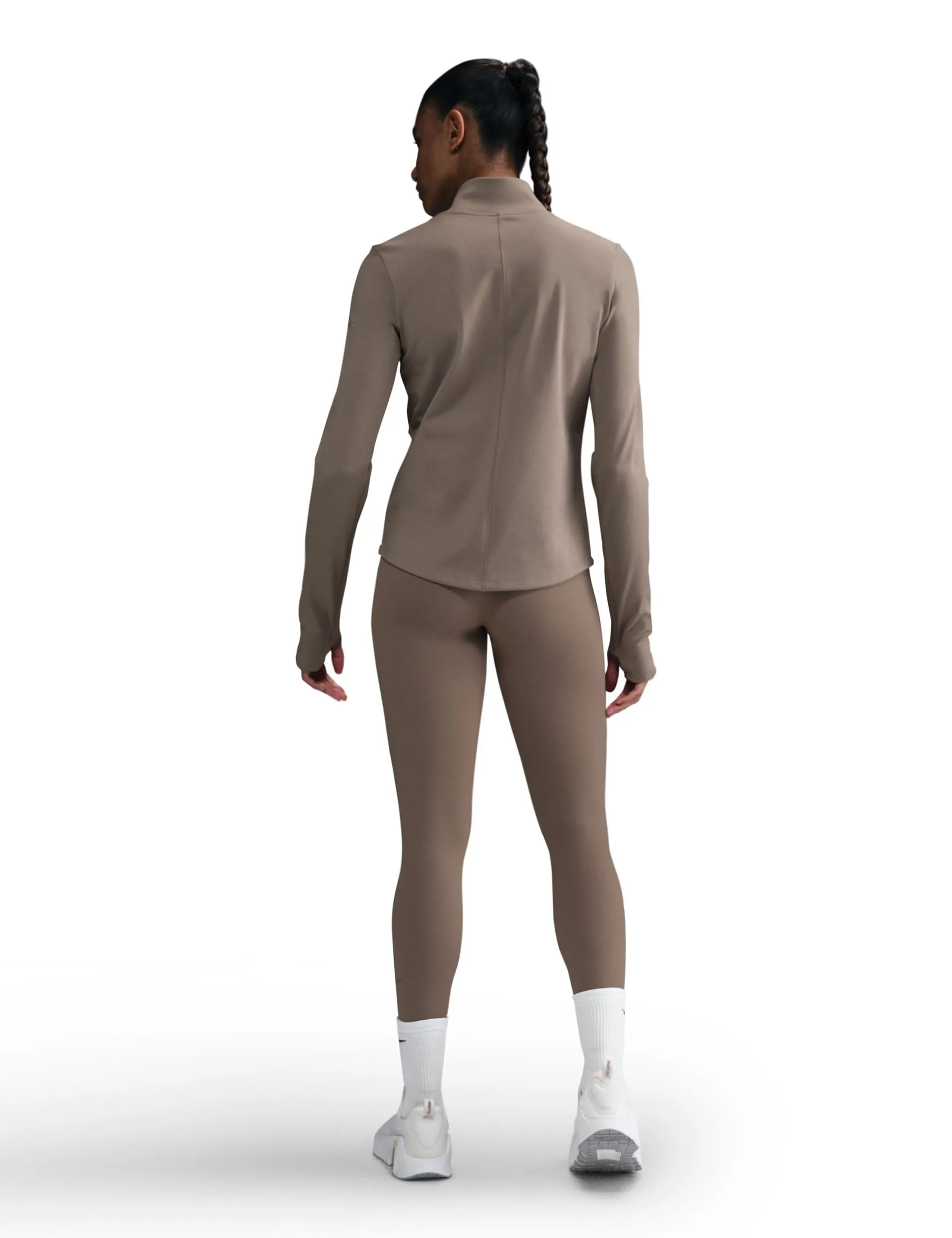 One High Waisted Leggings - Mink Brown/Black