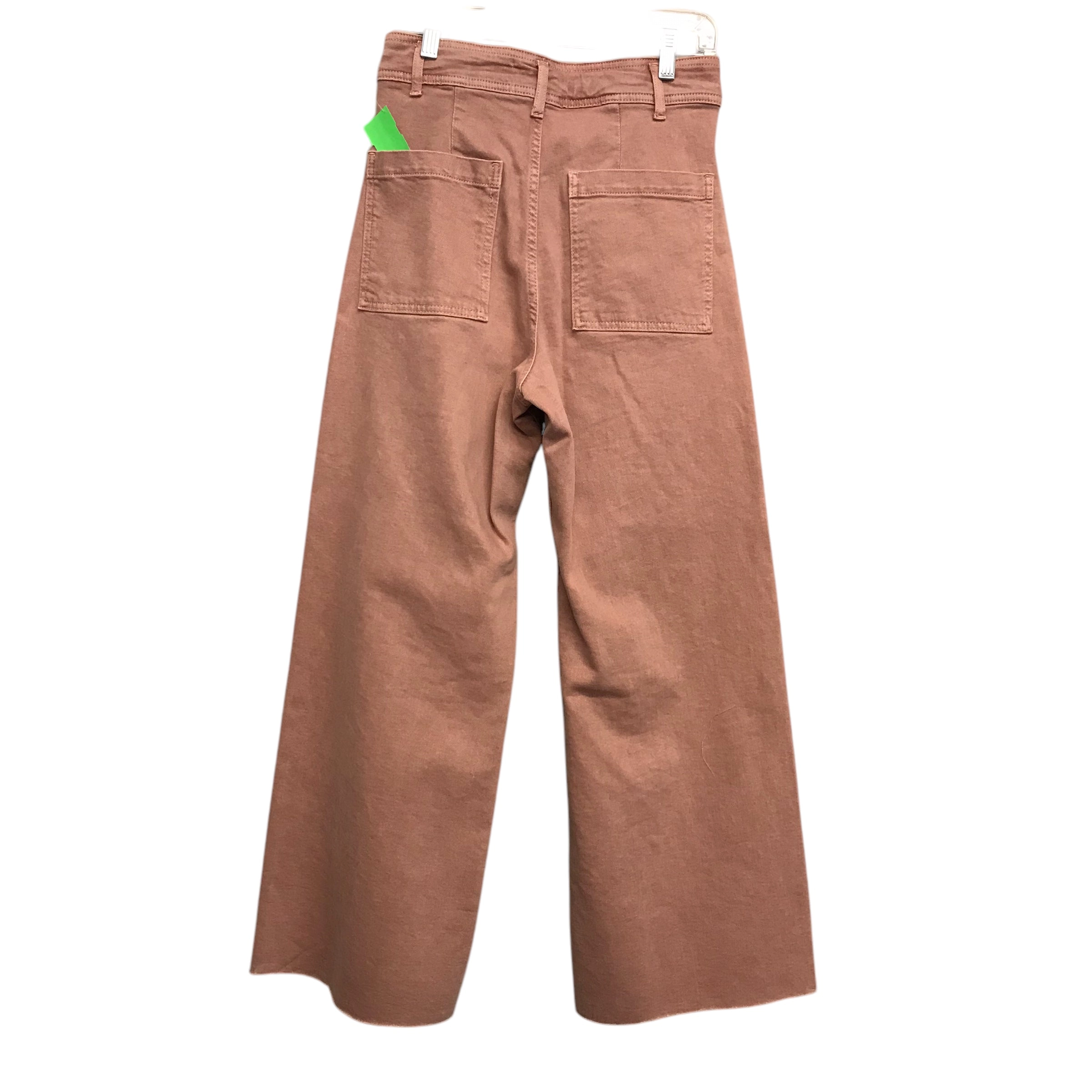 Pants Wide Leg By Zara In Pink, Size:6