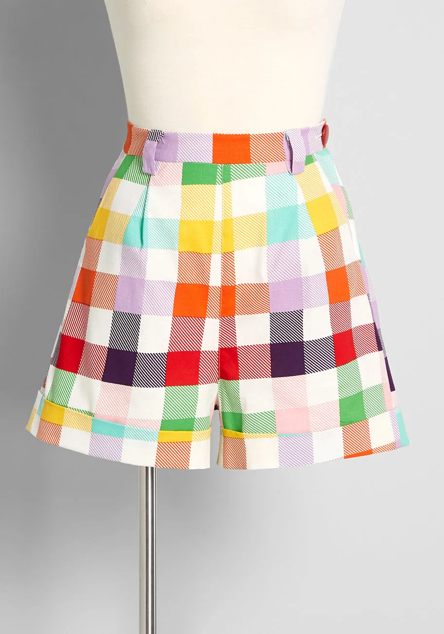 Party Picnic Gingham Shorts