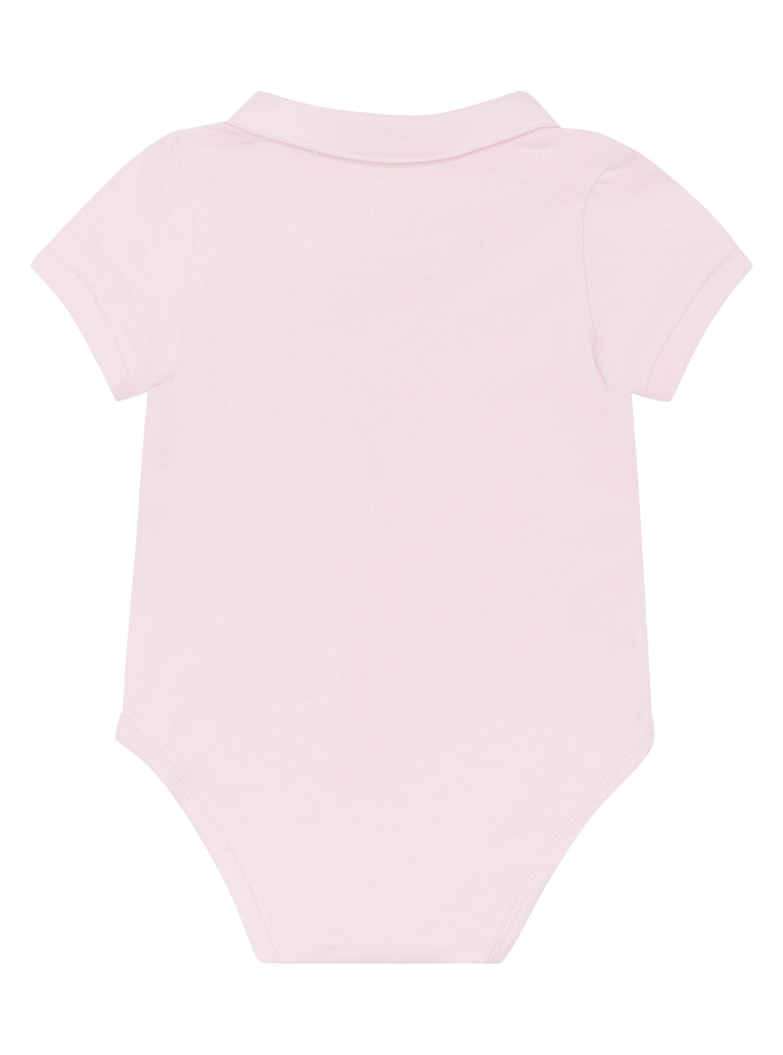 Pink Bear Logo Polo Onesie (0-12m)