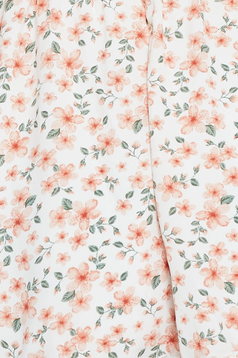 Print Mini Dress Long Sleeve