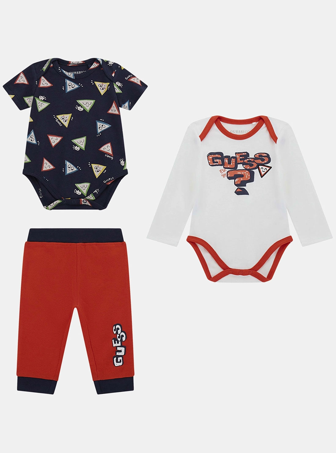 Red White 3 Piece Set (0-12M)