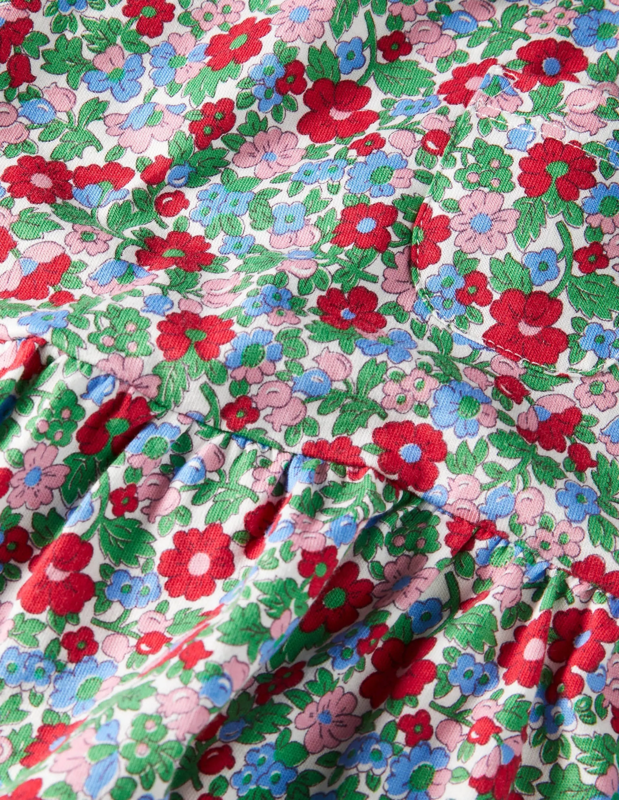 Roll Neck Supersoft Dress-Multi Vintage Bloom