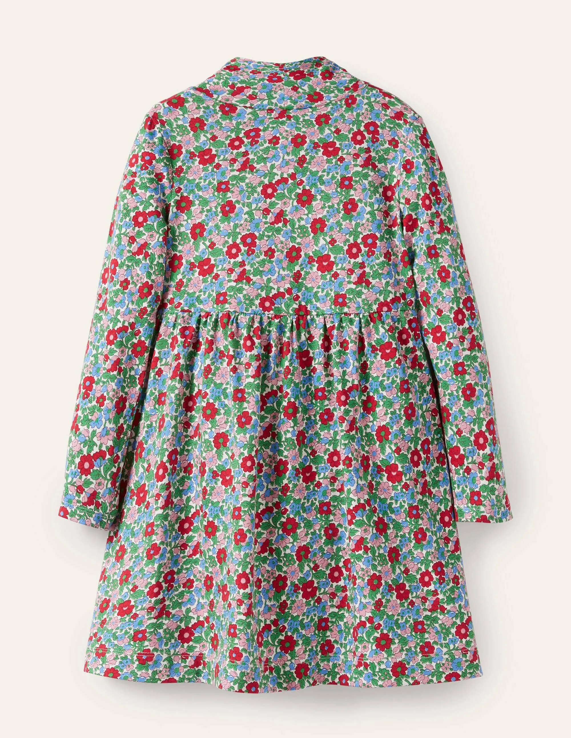 Roll Neck Supersoft Dress-Multi Vintage Bloom